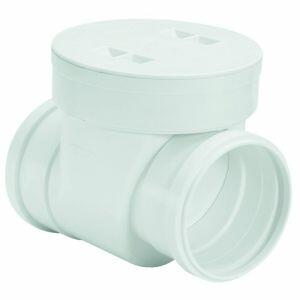 Válvula Retenção 100mm Pvc Esgoto Branco Amanco