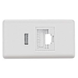 Módulo Tomada RJ11 Lux2/Liz/Tablet Branco Tramontina