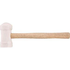 Martelo de Borracha Vonder 40mm Branco para Azulejista com Cabo de Madeira