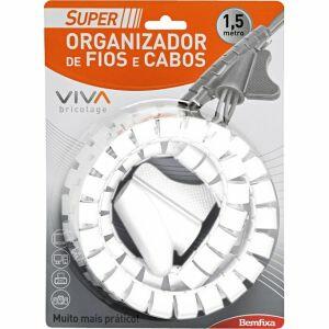 Organizador de Fios 16mm Bemfixa Uniflex Super Branco