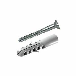 Bucha Universal com Parafuso 8mm Cabeça Chata 4 Peças Bemfixa Bucha Universal com Parafuso 8mm Cabeça Chata 4 Peças Bemfixa
