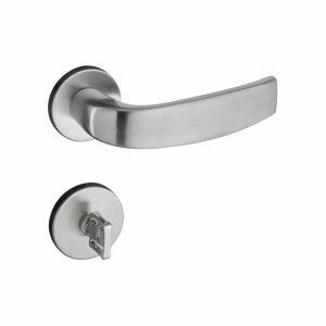 Fechadura Roseta para Banheiro 55mm Victória Cromado Acetinado 504-90 Pado Fechadura Roseta para Banheiro 55mm Victória Cromado Acetinado 504-90 Pado