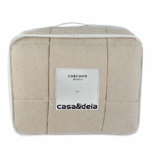 Edredom Queen Marrom Claro 250cm x 260cm Casa&Ideia