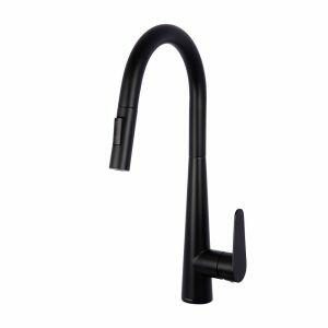 Torneira Misturador Monocomando para Cozinha de Mesa Onda Slim Black Matte Addra