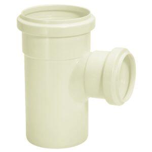 Tee com Redução 100x75mm Pvc Esgoto Branco Amanco