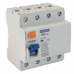 Disjuntor Tdr Tripolar 63 Amperes 220 Volts Branco Tramontina