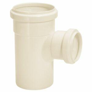 Tee com Redução 75x50mm Pvc Esgoto Branco Amanco