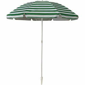 Guarda Sol Alumínio 2,4m Garrobo Verde Redonda Fascino