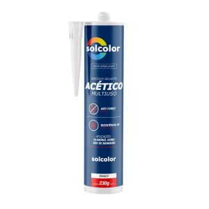 Silicone Multiuso Acético Branco 230Gr Solcolor