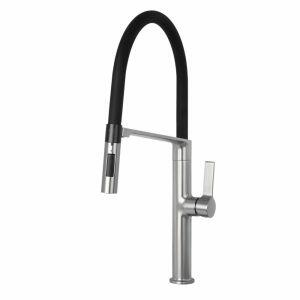 Torneira Misturador Monocomando para Cozinha de Mesa Concept Níquel Escovado Addra