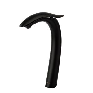 Torneira Misturador Monocomando para Banheiro de Mesa Bica Alta 1/2" Brisa Preto Addra