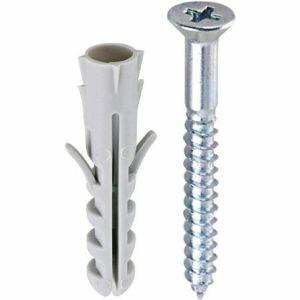 Parafuso de Ferro com Bucha Bemfixa 4,2x40mm Cabeça Chata 10 Peças