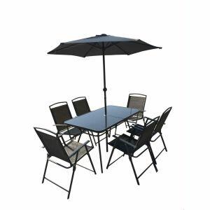 Conjunto Mesa e Cadeiras Jurerê UP Cinza 3 Peças Fascino