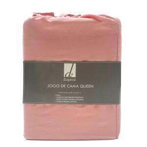 Jogo de Cama Queen 158x198cm Dreams Rose Retangular Diagonal