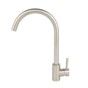 Torneira Misturador Monocomando para Cozinha de Mesa Bica Alta 1/2" Sabrina Aço Inox Addra