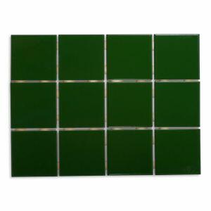 Revestimento Parede Verde Brilhante Verde Bold Brilhante 10x10cm Strufaldi