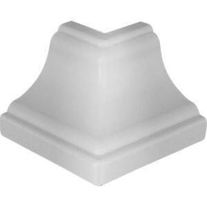 União de Canto Externo PVC 4 Peças 25x40mm Branco Neve Plastilit