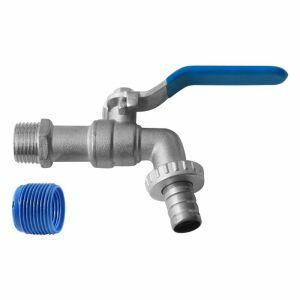 Torneira para Jardim Alavanca 1/2" e 3/4" Niquelado Blukit