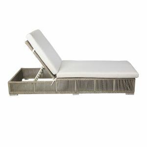 Espreguicadeira Viena Alumínio Off White 2,06m Fascino