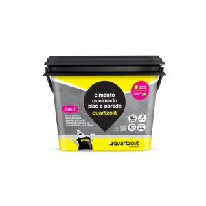 Revestimento em Acrilíco Quartzolit Cimento Queimado 4,5kg Cinza