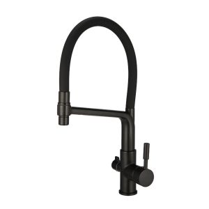 Torneira Misturador Monocomando para Cozinha de Mesa Bica Alta 1/2" Hidra Preto Addra