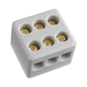 Conector Múltiplo 6mm Tripolar Cinza Bemfixa