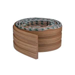 Painel Ripado EVA Autocolante 10cm x 2,5m Madeto Nogueira Natural Meu Rodapé