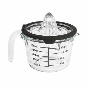 Jarra de Vidro Com Medidor e Espremedor Transparente 500ml Casa&ideia