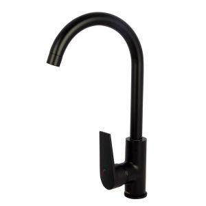 Torneira Misturador Monocomando para Cozinha de Mesa Livo Black Matte Addra
