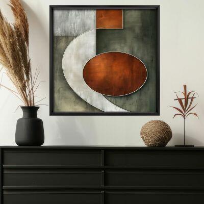 Quadro Abstrato 50CM X 50CM Tropical Artes