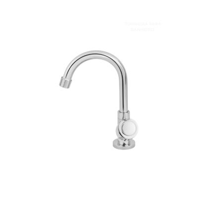 Torneira para Banheiro de Mesa Bica Alta 1/2" 1198 Fluxo Cromado Addra