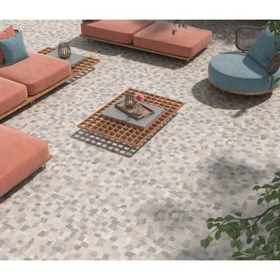 Piso Cer&acirc;mico Impacto Pedra Extra 61x61cm Ilhabella