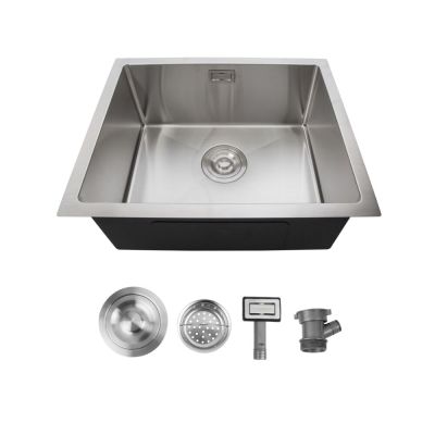 Cuba para Cozinha de Sobrepor/Embutir Aço Inox Retangular Com Válvula 45x65x20 Addra