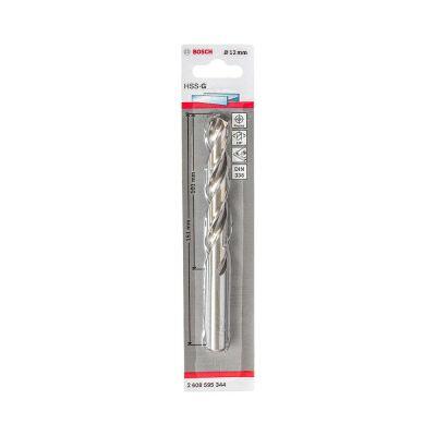Broca Aço Rápido HSS-G DIN 338 para Metais 12mm Bosch