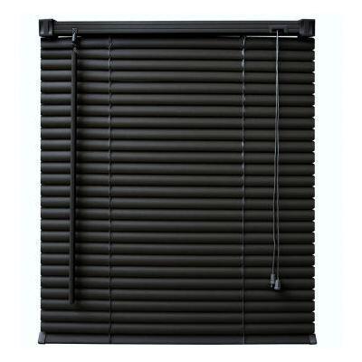 Persiana Horizontal PVC Block 25mm 1,20L X 1,60A Preta