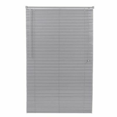 Persiana Horizontal PVC Block 25mm 1,60L X 1,60A Cinza