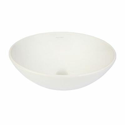 Cuba para Banheiro de Apoio Louça Oval North Branca 40x35cm Addra