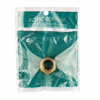 Bucha de Redução Latão 3/4"x1/2" Cromado Hidrofama