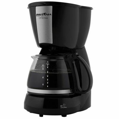 Cafeteira CP30 Preta/Inox Britânia