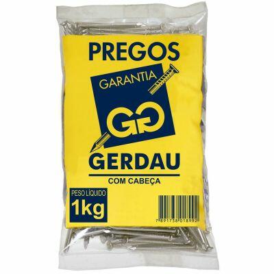 Prego com Cabeça Gerdau 12x12 Galvanizado 1kg
