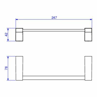Porta Toalha Barra 20cm Liv Cromado Deca
