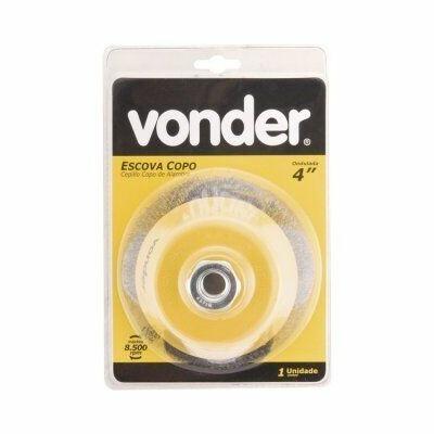 Escova Copo 4'' Vonder Ondulada
