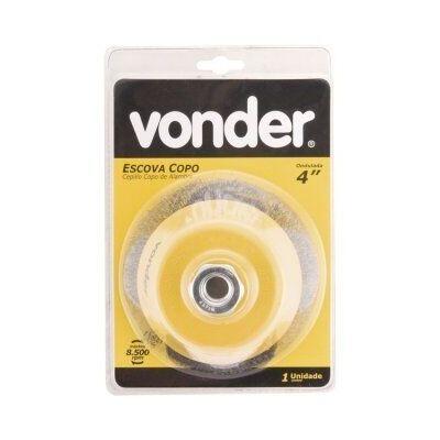 Escova Copo 4'' Vonder Ondulada