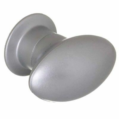 Puxador Zamar Oval Cromado Fosco 38mm Puxador Zamar Oval Cromado Fosco 38mm