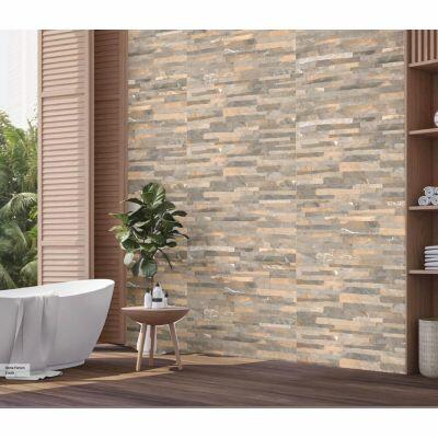 Piso Cerâmico Fileto Marrom Bold Acetinado 31x59 Ilhabella