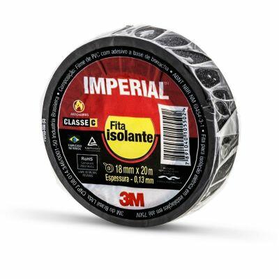 Fita Isolante 3M Imperial 18mmx20m Preta Fita Isolante 3M Imperial 18mmx20m Preta