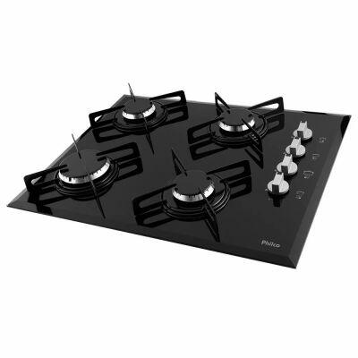 Cooktop a Gás Philco Chef 4 Bocas Preto