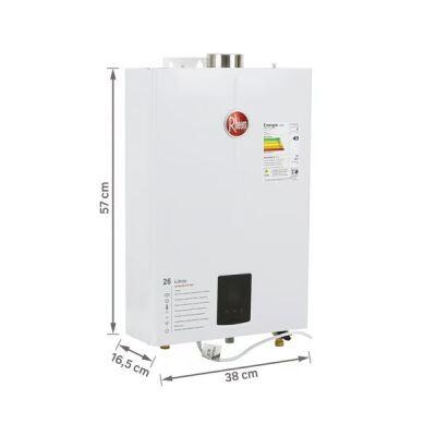 Aquecedor de Água a Gás GLP Prestige Digital 26L/min Branco Rheem Aquecedor de Água a Gás GLP Prestige Digital 26L/min Branco Rheem