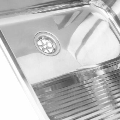 Tanque Monobloco com Válvula Polido 29L Inox Addra Tanque Monobloco com Válvula Polido 29L Inox Addra