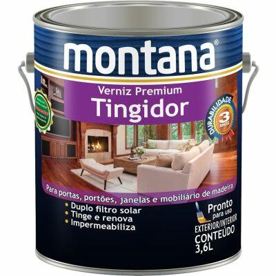 Verniz Tingidor Premium 3,6L Mogno Brilhante Montana